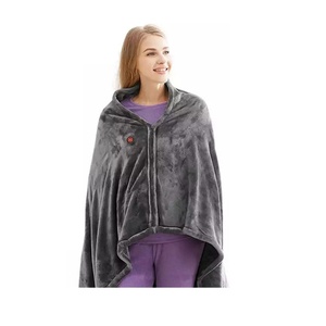 Couverture polaire chauffante King Size avec recharge USB, châle thermique, chauffe-corps d'hiver, couverture chauffante électrique - Product Image 1