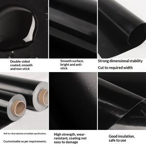 Tissu <span class=keywords><strong>noir</strong></span> résistant aux UV pour haute température, pour machine d'impression, <span class=keywords><strong>plaque</strong></span> d'impression, antistatique, classe A, ignifuge, adhérence élevée - Product Image 2