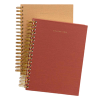 Hochwertiges Papier A4 A5 A6 B6 Gedruckte leere Spirale Loseblatt-Notizbücher Großhandel