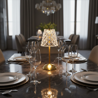 Lampe de table LED tactile rechargeable avec 3 couleurs, lumière d'ambiance Type-C pour chambre à coucher, veilleuse