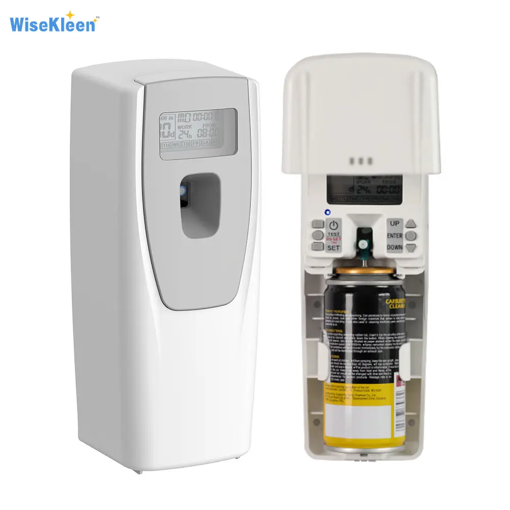 Personalização OEM Aerossol Dispenser LCD Programável Automatic Air Freshener Dispenser Perfume Dispenser Fabricante