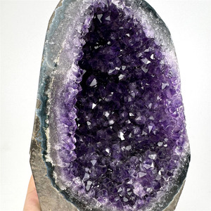 All'ingrosso <span class=keywords><strong>pietra</strong></span> di cristallo naturale di guarigione grappoli di grande ametista <span class=keywords><strong>Geode</strong></span> per la decorazione - Product Image 2