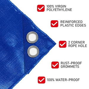 Custom Pe Coated Tarpaulin Canvas Fabric Cover <b>Tarps</b> Tarpaulin Roof Cover - Product Image 4
