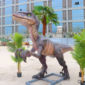 Parque de atracciones Jurásico Raptor Robótico Tamaño real Velociraptor Animatronic Modelo Escultura para Dino Event - Product Image 3