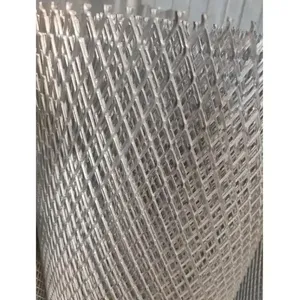 Alüminyum genişletilmiş Metal ızgara teli sağlam ve dayanıklı Mini delik genişletilmiş Metal bina kullanımı kauçuk kaplı genişletilmiş Metal