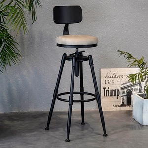 <span class=keywords><strong>Sgabelli</strong></span> da <span class=keywords><strong>Bar</strong></span> Girevoli di Design Industriale Moderno di Lusso in <span class=keywords><strong>Legno</strong></span> Massello <span class=keywords><strong>e</strong></span> <span class=keywords><strong>Ferro</strong></span> per Hotel, Ristoranti, Caffetterie, Camere da Letto, Centri Commerciali - Product Image 6