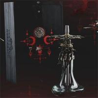 Chicha moderne en verre givré à la main de luxe, à tuyau unique, portable, coffret cadeau de voyage
