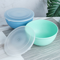 Ensemble de vaisselle en plastique, bols à riz, bols pour la maison, résistants à la chaleur, bols à soupe pour enfants, modernes