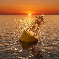 Bouée de marquage jaune bouée de navigation bouées d'eau de mer à vendre
