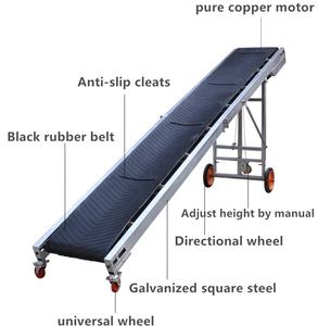 เครื่องผลิตสายพานลำเลียงแบบเอียงแนวอุตสาหกรรมทำจากสเตนเลสขนาดเล็กสำหรับรถบรรทุกขนถ่ายยาง PU - Product Image 5