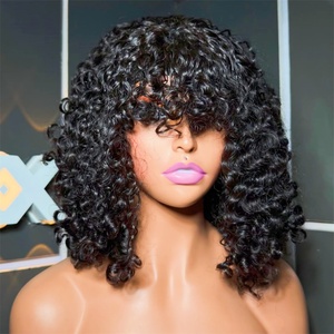 OFERTA Pelucas Cortas Rizadas Bob de <span class=keywords><strong>Cabello</strong></span> Humano Virgen Vietnamita Natural, Pelucas Frontales de Encaje 4x4 para Mujeres Negras, Peluca Completa de Encaje con Ondas Profundas, Proveedor - Product Image 1