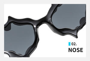 النظارات الشمسية الزجاجية Y2K المستقبلية للجميع UV400 النظارات الزرقاء الساخنة فاسق واضحة الوردي الأرجواني ركوب الدراجات الرياضية الهيب هوب مصمم الأزياء الحزب - Product Image 4