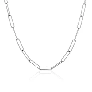 Più nuovo di alta qualità ovale link chian colar donne di modo graffetta choker della collana d'avanguardia chirurgico in acciaio inox collana