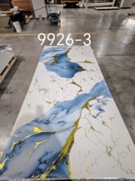 Panel Dinding PVC Marmer Motif Urat Emas Mewah Goodone untuk Dekorasi Interior