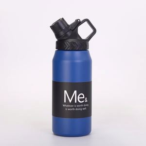 Botella de Agua Deportiva para Exteriores, 750 ml, 950 ml, Acero Inoxidable 304, Taza Térmica Aislada con Asa y Tapa Antiderrames - Product Image 1