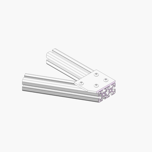 Chine Fabricant 6092 4 trous 30 degrés Angle plaque de jonction profilé en aluminium extrusion profilé en aluminium 40x40 4040 - Product Image 3