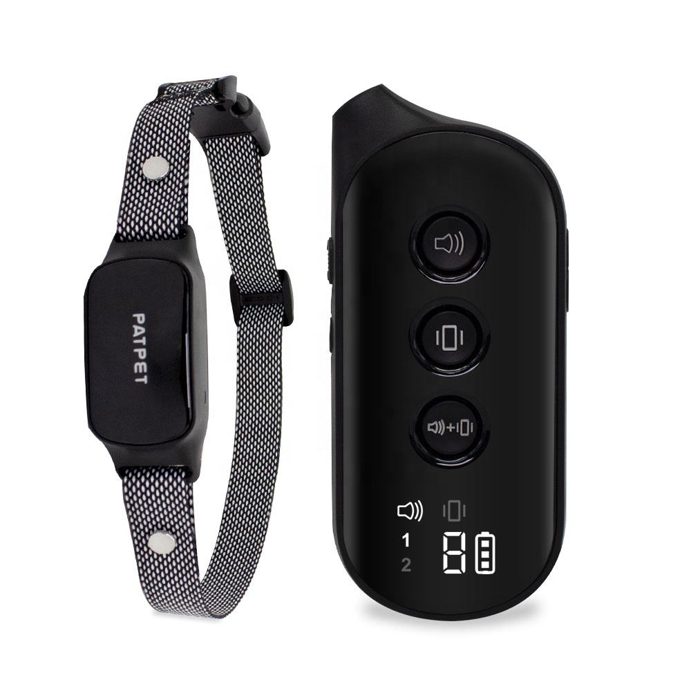PATPET Humane Dog Training Collar Harmless No Shock Barking Dog Collar with  Wireless Modes Digital LED Remote 1000FT Control