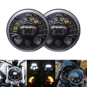 Phare LED H4 de 7 pouces avec <span class=keywords><strong>clignotant</strong></span> ambre à anneau Halo pour <span class=keywords><strong>Lada</strong></span> <span class=keywords><strong>Niva</strong></span> Urban 4x4 Suzuki Jeep Offroad 12V 24V - Product Image 4