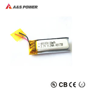 UL1642 502030 <span class=keywords><strong>3</strong></span>,7 V 240 mAh LiPo battery for small handheld machine - Product Image 6