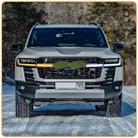 Grille de radiateur automatique en maille ABS pour voiture avec calandre centrale modifiée pour Toyota Land Cruiser LC300 2024