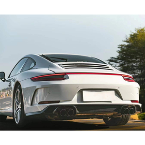 Kit carrosserie sport 2016-2019 pour modification et amélioration de voiture, avec lèvre de pare-chocs arrière et feux arrière intégrés, compatible avec 911 991.2 - Product Image 4