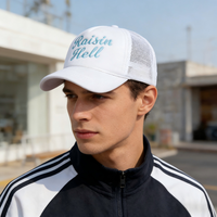 Gorras Trucker Personalizadas al por Mayor con Logotipo Bordado en 3D, Malla de Espuma con Cuerda, 5 Paneles, Ajustables para Hombre y Mujer