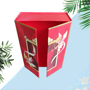 Noel hediyeleri için özel Advent takvim kutusu geri dönüşümlü malzemeler UV kaplama kabartma mat laminasyon - Product Image 5