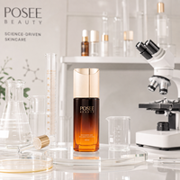 Flacon de sérum en verre cylindrique de luxe 40 ml avec logo personnalisé, pompe dorée, bouchon incliné, base lourde, emballage vide pour cosmétiques et lotions, impression sérigraphique