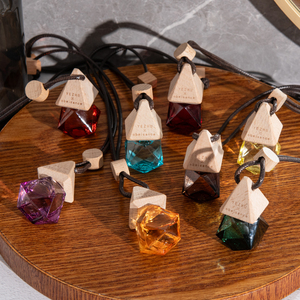 ขวดน้ำหอมรถยนต์แบบเติมได้ 7 มล. 8 มล. 9 มล. 10 มล. รูปทรงต่างๆ สำหรับอโรมาเธอราพีในรถยนต์ ขวดเปล่าขนาดเล็กสำหรับกระจายกลิ่น - Product Image 6