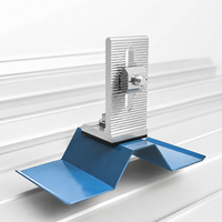 Supports de montage solaire en aluminium en forme de L pour panneaux solaires sur toit, avec boulons de suspension pour toits en pente et toits métalliques