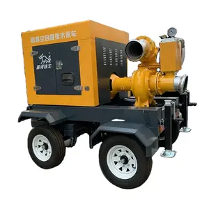 Easy to start portable large flow diesel engine fire pump