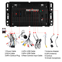 Hikity pour GMC Chevrolet Buick Hummer Android Car Radio 7 ''4 + 64G Car Audio Car Stereo Wireless CarPlay Android Auto GPS WIFI
