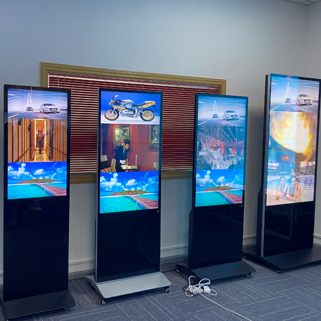 Floor Stand Factory 43inch Vertical Touch Kiosk Totem LCD Digital Signage Display Advertising Screens Indoor Kiosk