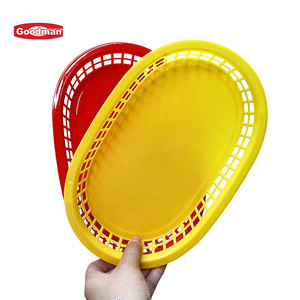 Quadrille Food Paper Canastas De Plastic Paniers en <span class=keywords><strong>plastique</strong></span> colorés avec matériau PP pour le stockage des aliments - Product Image 2