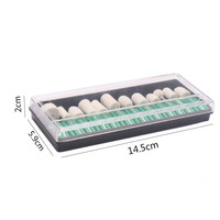 Lot de 12 embouts de polissage en feutre de laine multi-formes pour ongles en acrylique et vernis gel NAD041