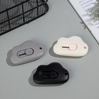 Couteau utilitaire miniature en plastique Haiju en forme de nuage de dessin animé créatif, lame en acier au carbone pour travaux manuels, bricolage, papeterie personnalisée