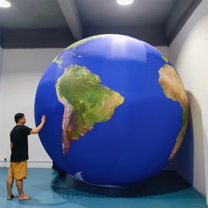 2m 3m 4m palla di terra gonfiabile su misura PVC luci LED spazio-tema festa all'aperto gonfiabile della terra pallone gonfiabile della luna pianeta gonfiabile - Product Image 4