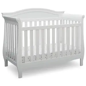 实心松木婴儿床床现代托儿所婴儿床、可调床垫支架、婴儿婴儿床、新生儿婴儿床