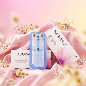 <span class=keywords><strong>Injection</strong></span> d'acide hyaluronique Hadurage Deep Dermal Filler <span class=keywords><strong>2</strong></span> ml pour le remodelage du visage, du menton, du nez et de la mâchoire - Fournisseur de marque privée CE - Product Image 1