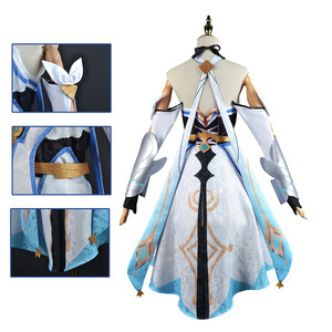 Alta calidad al por mayor viajero Lumine disfraz uniforme tela FIESTA DE Halloween <span class=keywords><strong>Genshin</strong></span> impacto Cosplay Anime disfraz para niñas - Product Image 5