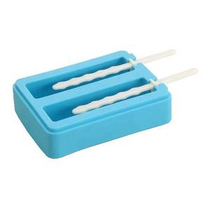 Moule à glaces réutilisable en silicone écologique et durable, forme cube, résistant au four, non toxique, pour la préparation de bâtonnets de glace et de sucettes glacées, pour usage alimentaire - Product Image 3