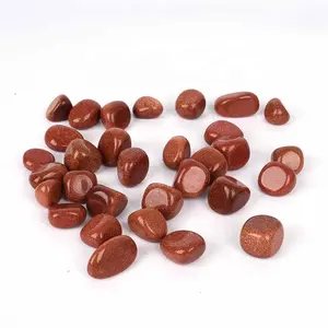 Wholesale Natural Quartz Crystal Healing Stone Red Sands Crystal Gravel Crystal Tumbled Stone