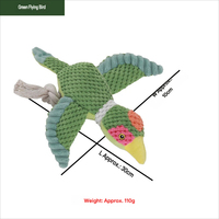 Jouets à mâcher pour chien en peluche durable et couineurs, indestructibles pour le jeu interactif et le nettoyage des dents en cas de poussée dentaire