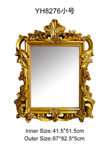 Miroir encadrée de style Art Déco, fait main, de luxe, de forme irrégulière, antique, baroque, pour la décoration de la maison - Product Image 2