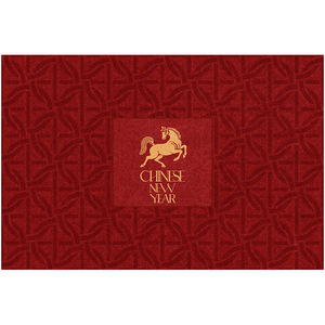 Nouveau style de paillasson d'entrée, Année du Cheval, antidérapant, épaissi, rectangulaire, tapis d'intérieur pour le Nouvel An et les espaces commerciaux - Product Image 2