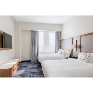 Отель Fairfield Inn by <span class=keywords><strong>Marriott</strong></span> 2025, новый дизайн, наборы для спальни, деревянная, Королевский размер, элегантная гостиничная кровать, мебель для отеля - Product Image 3