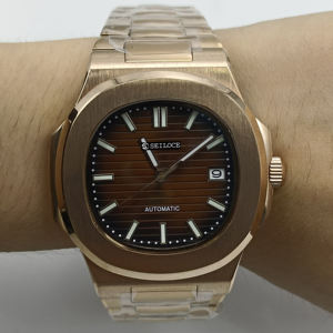 High Quality Sapphire Glass Automatic NH35 <b>Watch</b> for Men SEILOCE band - Product Image 3