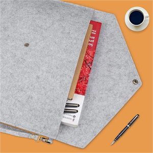 Biểu Tượng Tùy Chỉnh Xách Tay Cảm Thấy Thư Mục Mở Rộng Tập Tin Thư Mục Giấy Phong Bì A4 Thư Mục Cảm Thấy Tài Liệu Lưu Trữ Pouch Túi Với Dây Buộc - Product Image 5