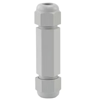 Boîtier de jonction étanche IP68 avec connecteur droit, connecteur de câble électrique PG11/13, prise extérieure, bornier