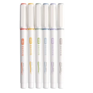 Juego de Marcadores Deli de 6 Colores Macaron, Punta Suave, Borrables, para Tomar Notas y Estudiar - Product Image 3